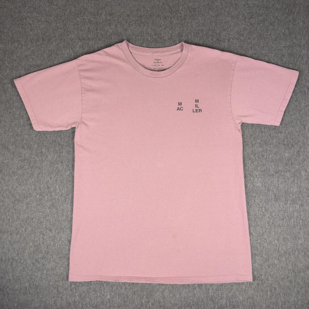 Mac Miller Shirt Mens Large Pink So Much Of This World Lyric Graphic Tee T-Shirt